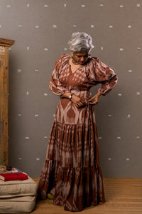Brown Ikat Dress