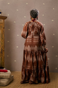 Brown Ikat Dress