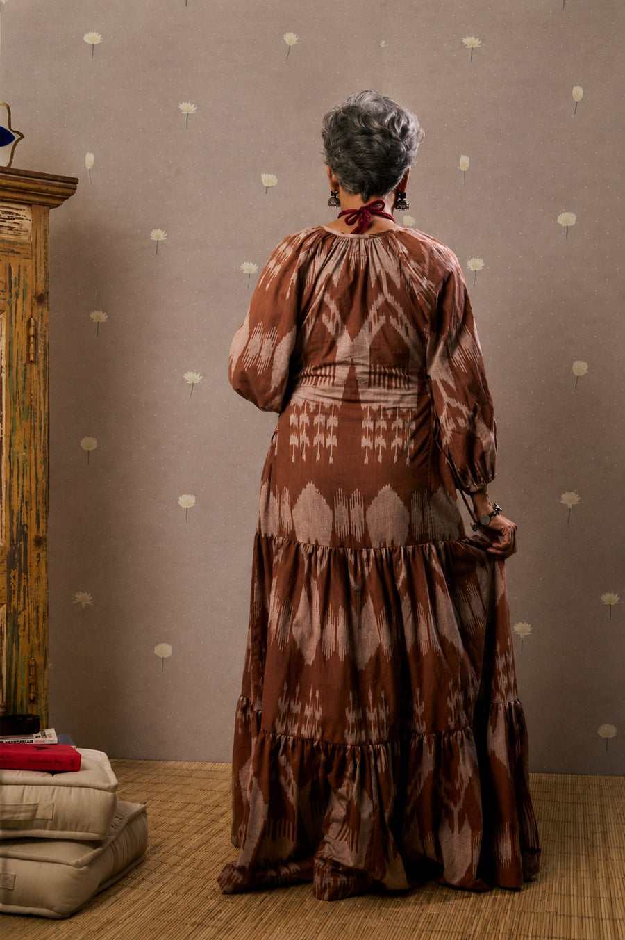 Brown Ikat Dress